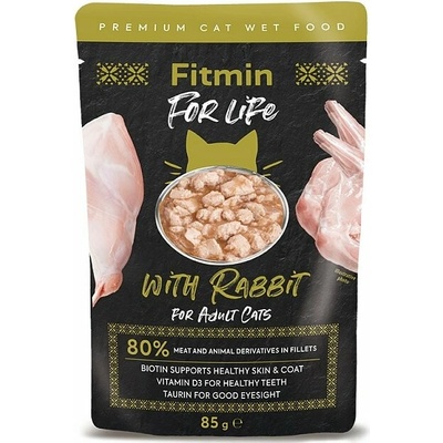 Fitmin cat For Life pouch adult rabbit 85 g