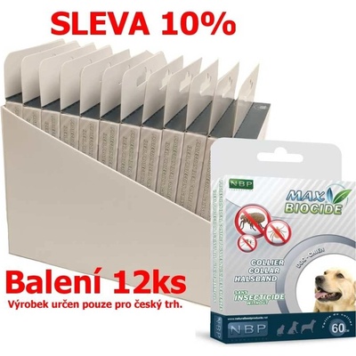 Max Biocide Antiparazitný obojok 60 cm 12 ks