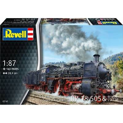 Revell Modelová stavebnice rychlíkové lokomotivy BR18 1/87