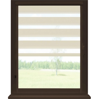 Dekodum Roleta den a noc v hnědé kazetě soft, Broskvová 147 x 150 cm