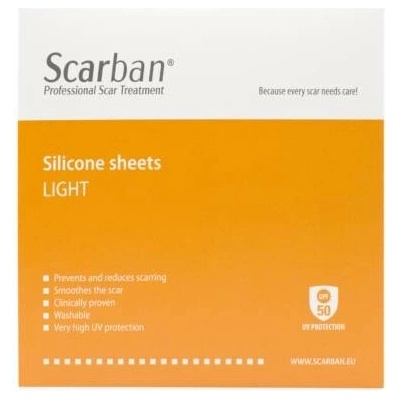 SCARBAN Silikonová náplast na jizvy Light 5 x 7,5 cm