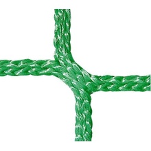 Záchytná síť proti pádu PP 5 mm, 6x10 m, zelená, závěsná oka