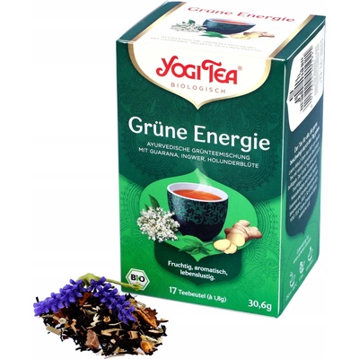 Yogi Tea zelený čaj v nálevových vreckách Green Energy 17 x 1,8 g