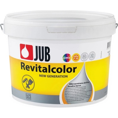 JUB REVITALCOLOR Akrylátová fasádna farba Biela 15 L
