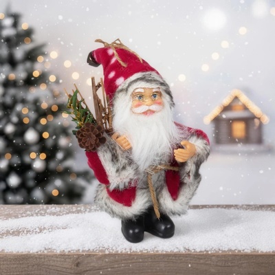 PM Euro-Trading Vianočná ozdoba Santa stojí