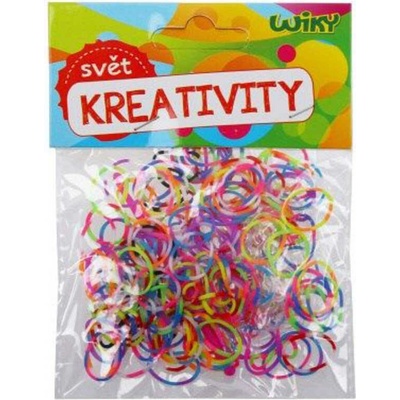 Udělej si náramek gumičky loom bands 200ks mix barev pruhované