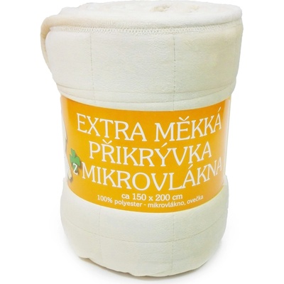 Sleep-well Deka z mikrovlákna ovečka prošev jednobarevná měsíční třpyt 150x200