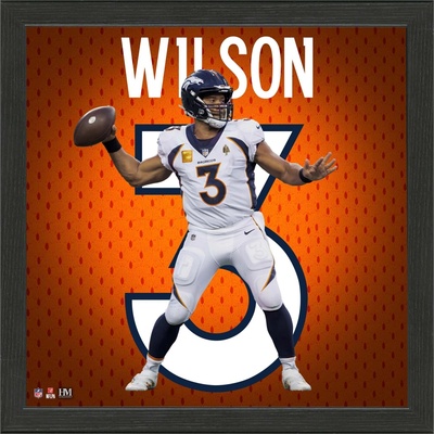 Obraz Denver Broncos NFL Russell Wilson #3 Impact Jersey