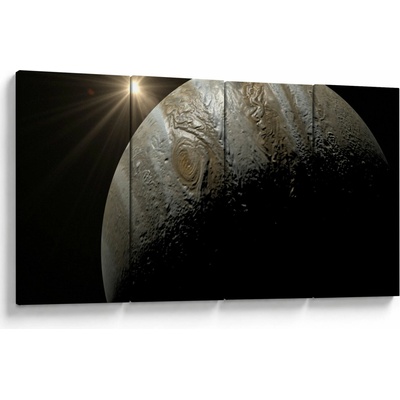 Obraz planety ve vesmíru, Čtyřdílný 160x80 cm