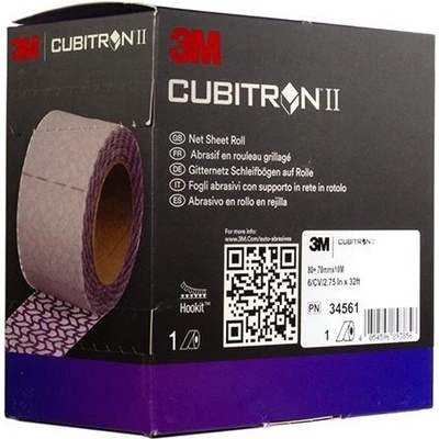 3M brusný arch 70mmx10m CUBITRON II Net v roli na síť.podložce P080+ (34561)