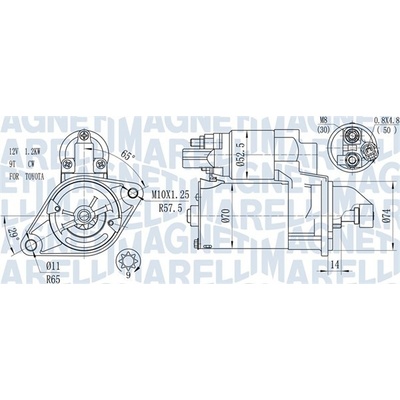 Startér MAGNETI MARELLI 063721450010