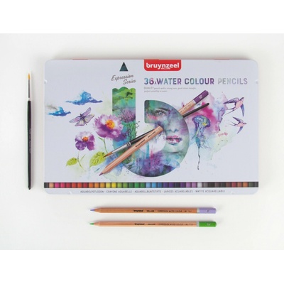 Bruynzeel 60313036 Expression aquarelle set sada akvarelových pastelek 36 ks