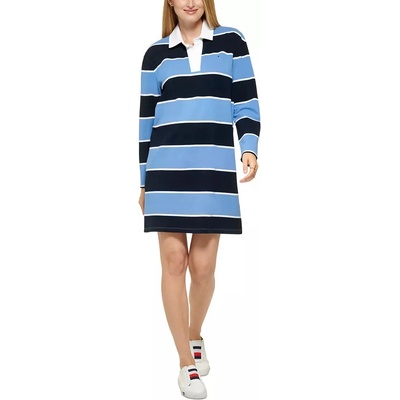 Tommy Hilfiger dámské sportovní šaty Rugby pruhované modré