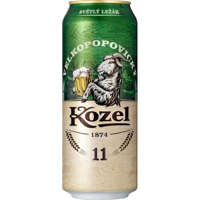 Velkopopovický Kozel 11% 0,5 l (plech)