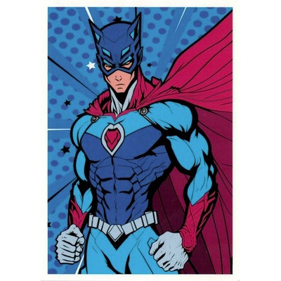 Pohlednice Super hrdina