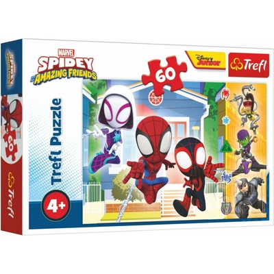 Trefl Ve Spideyho světě/Spidey a jeho úžasní přátelé 60 dílků