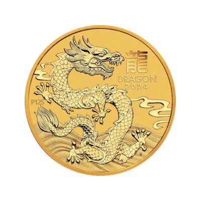 The Perth Mint Lunární série III. Rok draka zlatá mince 2024 1/20 oz – Hledejceny.cz