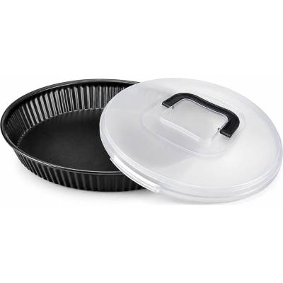 Guardini Koláčová forma s víkem na přenášení Bake Away černá 28 cm