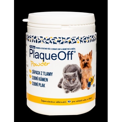 ProDen PlaqueOff Powder pro psy a kočky zubní kámen 180 g – Hledejceny.cz