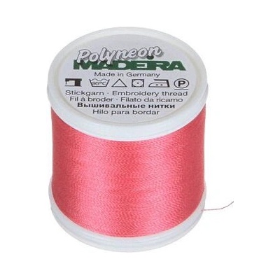 Vyšívací nitě PES Madeira Polyneon (400m) barva 1917 heather pink
