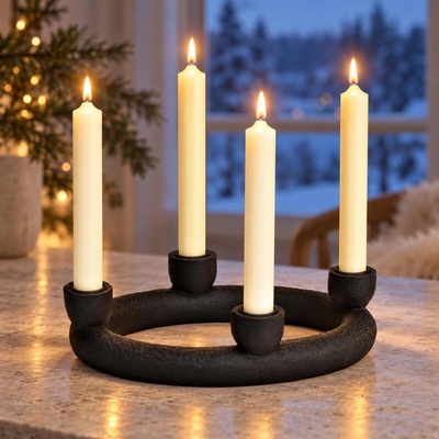 VK Adventný svietnik, čierny