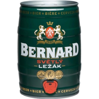 Bernard světlý ležák 11° 4,5% 5 l (sud)