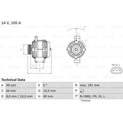 BOSCH Generátor 0986084240