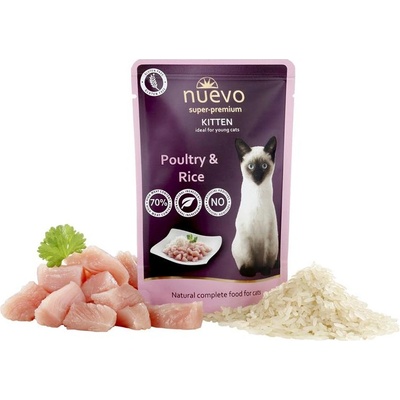 Nuevo Kitten Hydina s ryžou 85 g