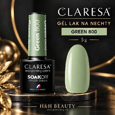 Claresa Gél lak Green 800 5 g