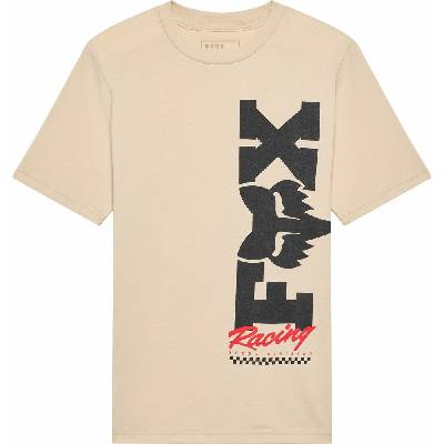 Fox Yth Checkers ss tee tričko tan