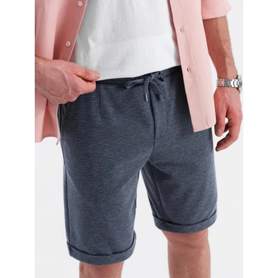 Ombre Clothing pánské plátěné kraťasy Atini navy