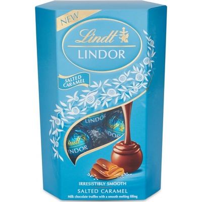 Lindt Lindor čokoládové pralinky slaný karamel 200 g