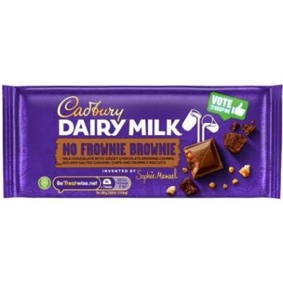 Cadbury mléčná čokoláda s příchutí brownies slaného karamelu a sušenek 18 x 110 g