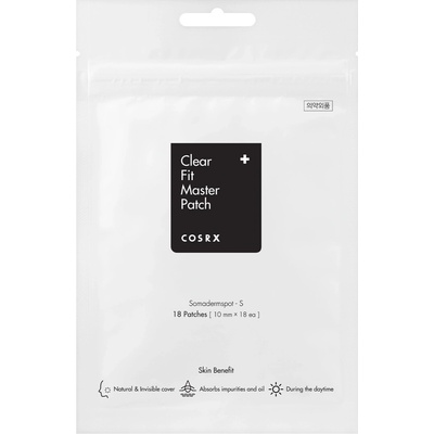 Cosrx Clear Fit Master Patch 18 x 10 mm krycí náplasti 18 na obličej