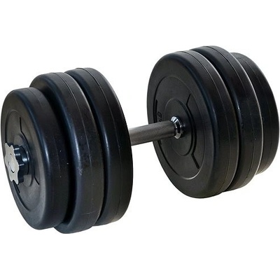 FitnessLine Jednoruční nakládací činka kotouče s cementovou náplní 27,5 kg