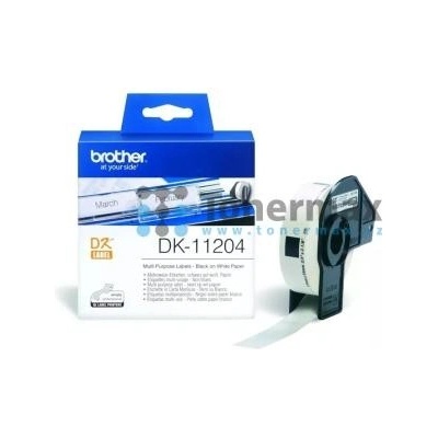 Brother DK-11204, bílá páska / černý tisk originální – Hledejceny.cz