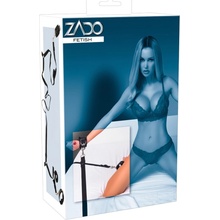 ZADO kožený bondage set k posteli černý