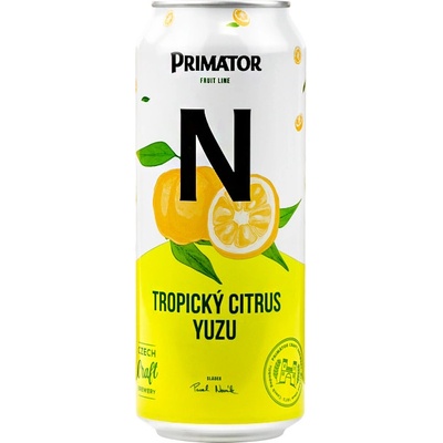 Primátor N Nealko tropický citrus yuzu 0,5% 0,5 l (plech)