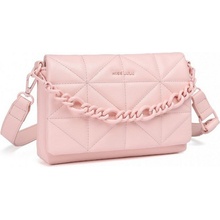 extravagantná crossbody kabelka "Chain" Ružová