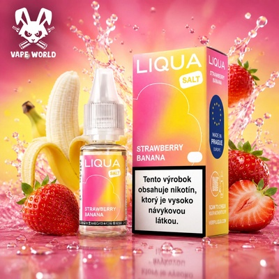 Liqua Salt Strawberry Banana 10 ml 10 mg