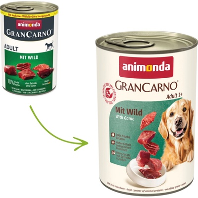 Animonda GranCarno Adult Beef & zvěřina 400 g – Hledejceny.cz