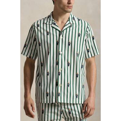 Polo Ralph Lauren nočná pánska bavlnená košeľa 714981415 zelená