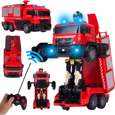 MalPlay RC transformujúci hasiči robot RTR
