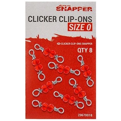 Korum Rychlospojka Snapper Clicker Clip Ons vel.0 7 kg 15 lb 8 ks – Hledejceny.cz