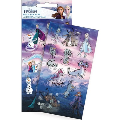 UNDERCOVER Samolepky Frozen Ledové království pěnové 10ks