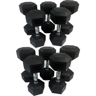 TUNTURI Hexa Sada jednoručných činiek 12-20 kg (5 párů)