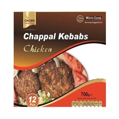 Crown Mražené Kuřecí Chappal Kebabs 12ks