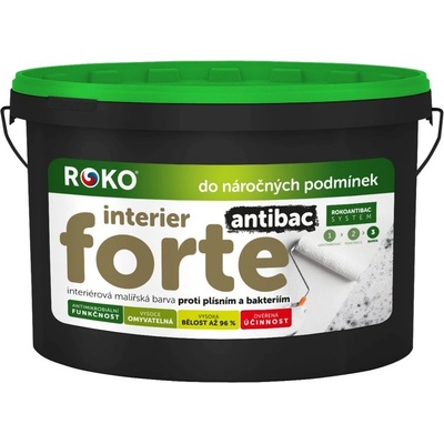 Roko Interier Forte Antibac 15 kg bílá