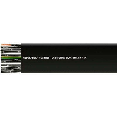 Helu 27014-500 plochý 5 G 4 mm² 500m čierna
