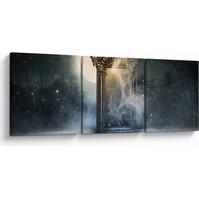 Obraz - Magické zrcadlo, třídílný 150x50 cm